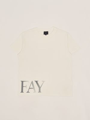 1. T-shirt en coton pour garçon Blanc Fay fw8p01z1173