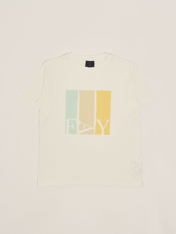 1. Cotton baby T-shirt White Fay fw8p71z1173