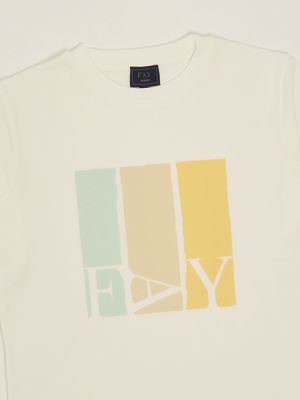 3. Cotton baby T-shirt White Fay fw8p71z1173