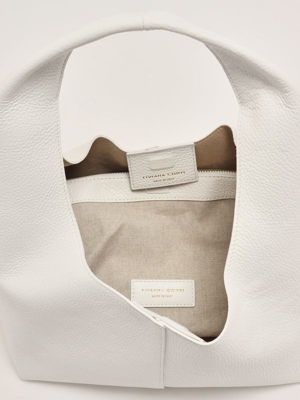 3. Women's leather hobo bag White Liviana Conti a5sa13