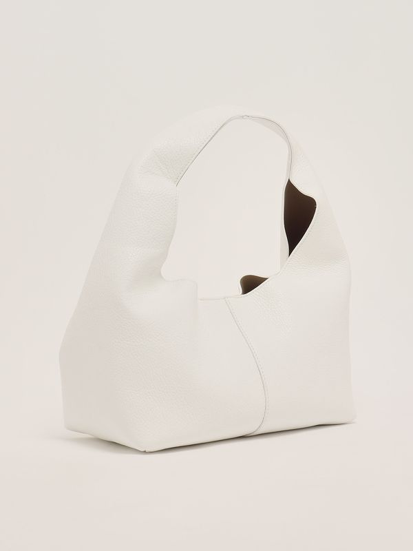2. Women's leather hobo bag White Liviana Conti a5sa13