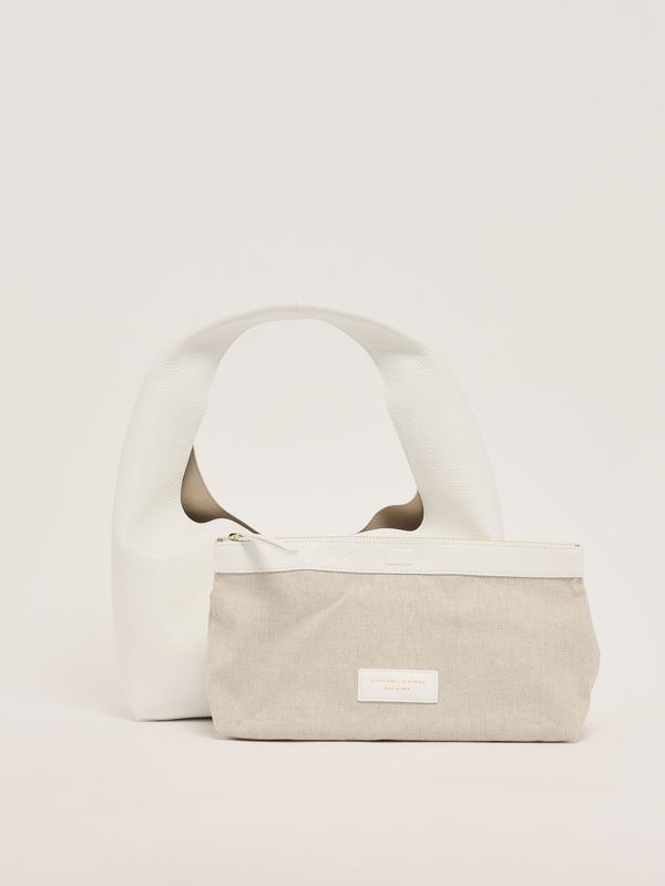 5. Women's leather hobo bag White Liviana Conti a5sa13