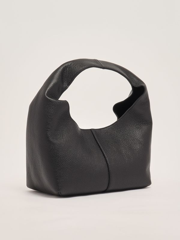 2. Women's leather hobo bag Black Liviana Conti a5sa13