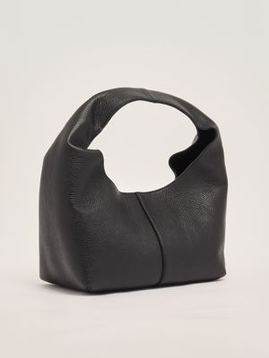 2. Women's leather hobo bag Black