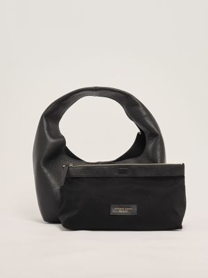 5. Women's leather hobo bag Black