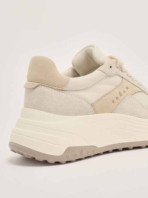 スニーカー Hogan Sole Suede And Leather Sneakers Hogan Olympia-Z Women's Sneakers in Brown Leather