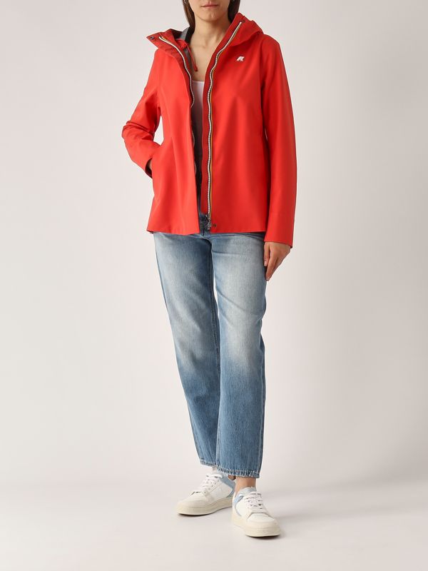 5. Women's Madalina Bonded Jersey Jacket Brick K-Way k3137gw