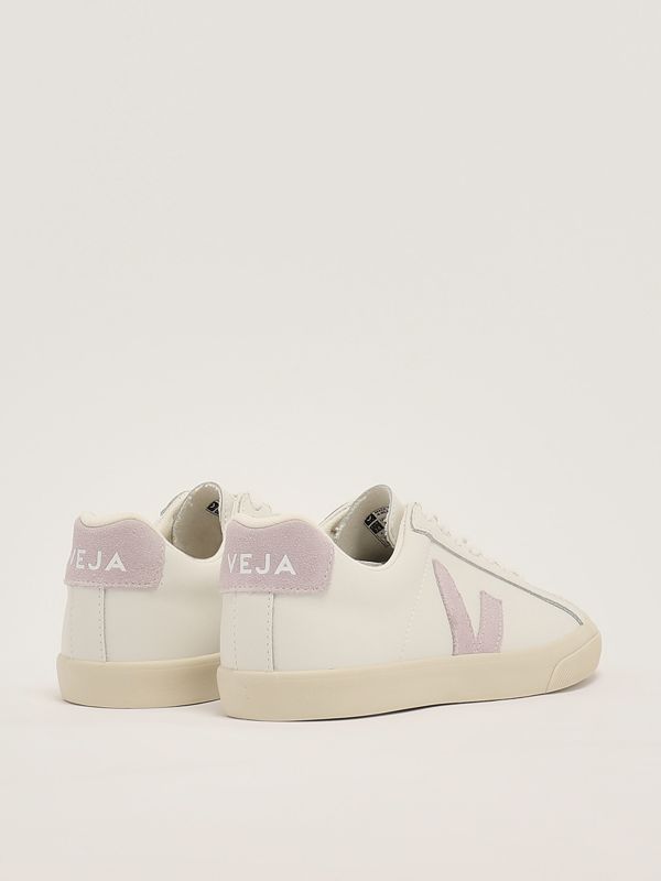 3. Esplar women's leather sneakers White-Wisteria Veja eo0203511