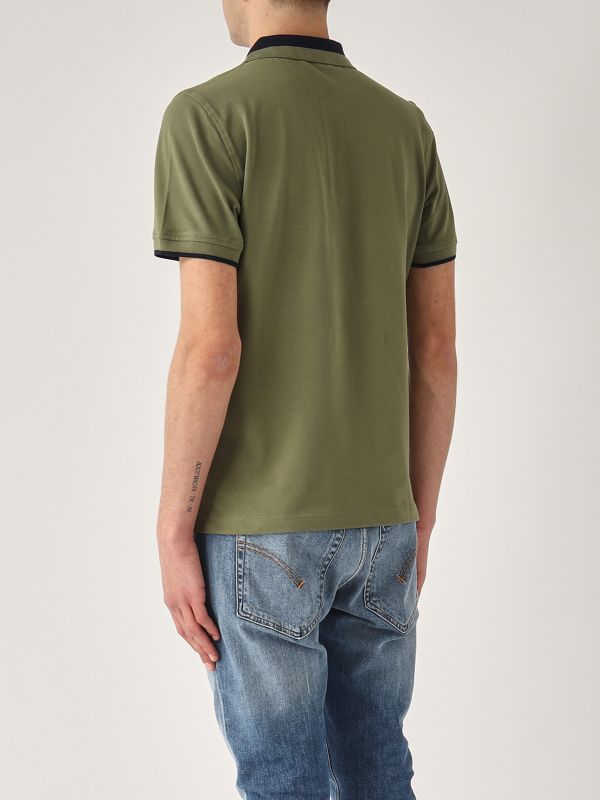 3. Stretch cotton Ventoux Pique polo shirt for men Moss K-Way k1125fw