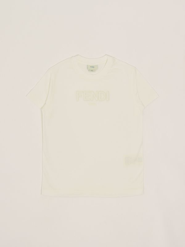 1. T-shirt bambino in cotone Gesso Fendi jui1747aj