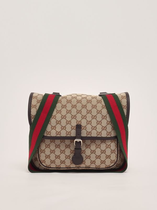 3. Sac messager en toile Beige Gucci 793823fadk3