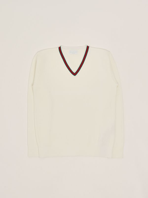 1. Maglia bambino in misto cotone Bianco Gucci 807873xkeis