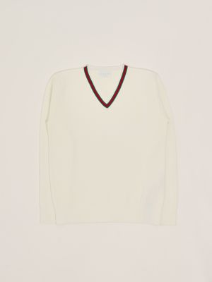 1. Maglia bambino in misto cotone Bianco Gucci 807873xkeis