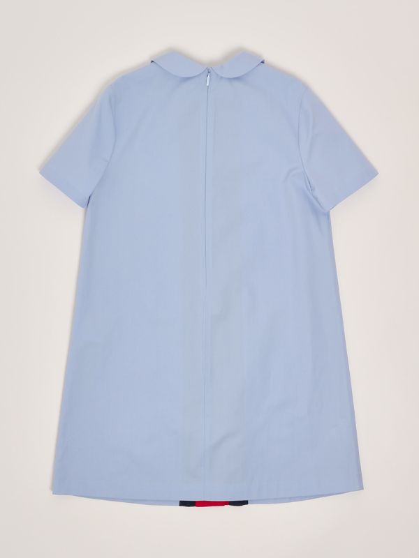 Gucci Cotton dress for girls - Sky blue | Caposerio.com