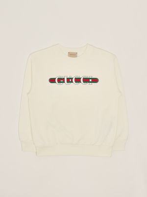 1. Baumwollsweatshirt für Jungen Weiß Gucci 793528xjgpj