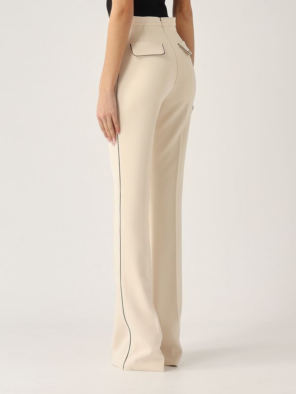 3. Women's crepe pants Butter-Black Elisabetta Franchi pa08451e2