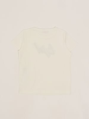 2. T-shirt bambina in cotone stretch Bianco-Nero Liu Jo ga5018j5003