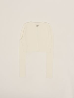 2. Cardigan bambina in misto viscosa Bianco Liu Jo ga5040ms49i
