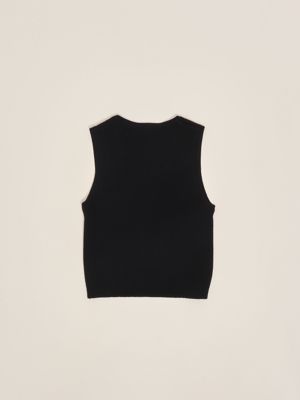 2. Girl's ribbed knit top Black Liu Jo ga5041ms49i