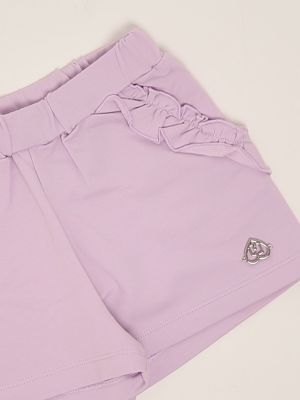 3. Fleece-Shorts aus Stretch-Baumwolle für Mädchen Glyzinie Liu Jo ka5083f0090
