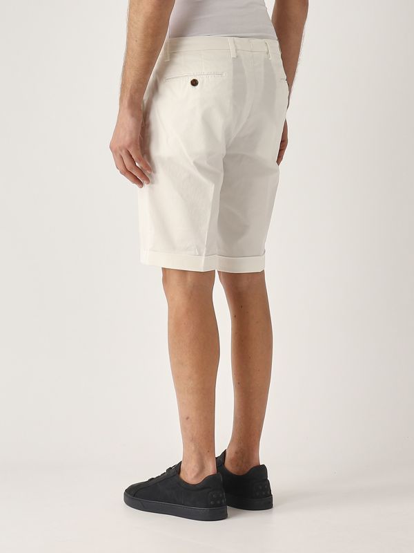 3. Men's stretch cotton bermuda shorts White Briglia bg108325127