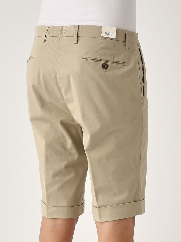 4. Men's stretch cotton bermuda shorts Khaki Briglia bg108325127