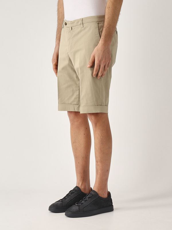 2. Men's stretch cotton bermuda shorts Khaki Briglia bg108325127