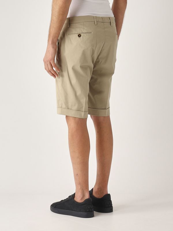 3. Men's stretch cotton bermuda shorts Khaki Briglia bg108325127