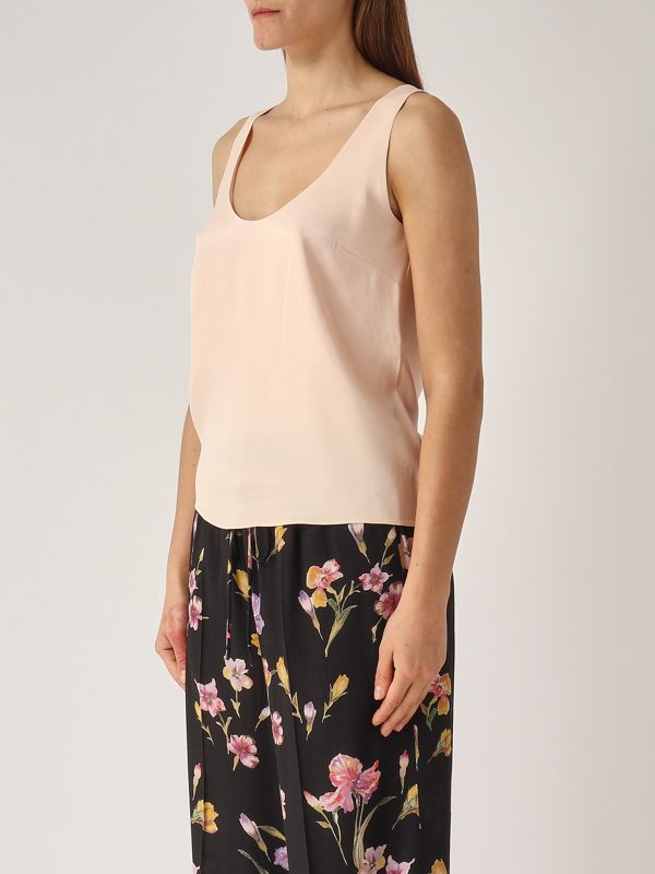 2. Top de mujer de satén Rosa Twinset 251tp2651