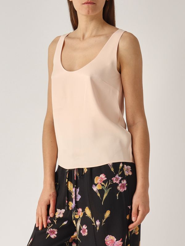 4. Top de mujer de satén Rosa Twinset 251tp2651