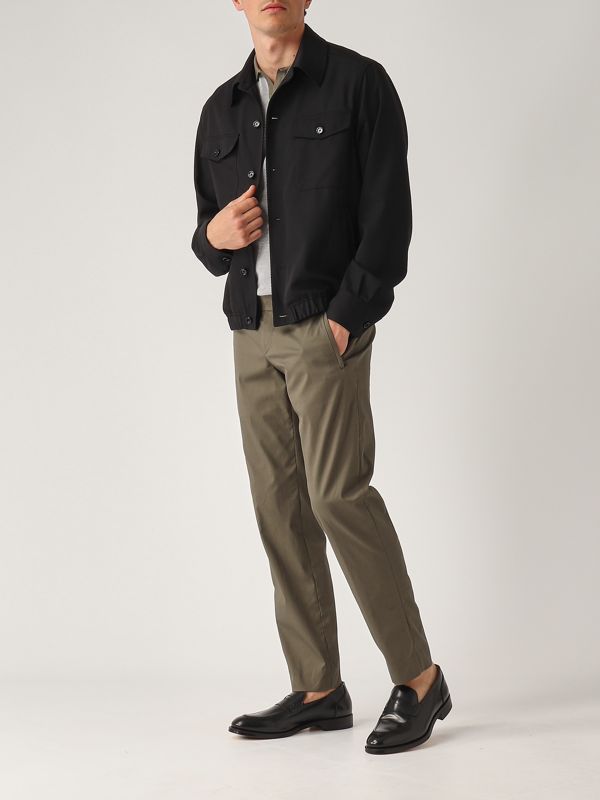5. Veste en laine pour hommes Noir Lardini eshonoresif64422