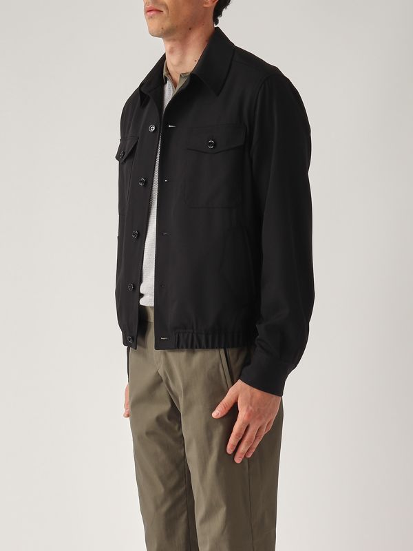 2. Veste en laine pour hommes Noir Lardini eshonoresif64422