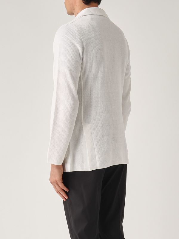 3. Giacca uomo in maglia di cotone Bianco Ottico Lardini esljm56es64005