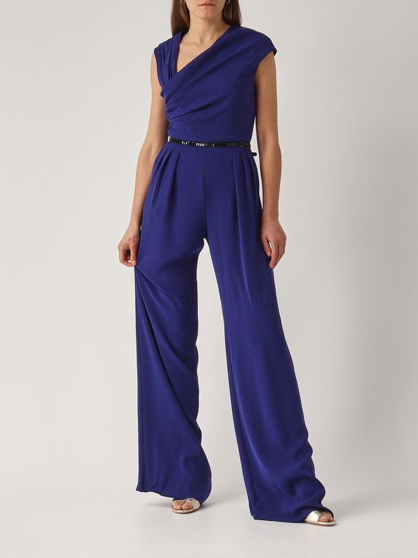Women's Filante crepe jumpsuit 2516241013600 Royal