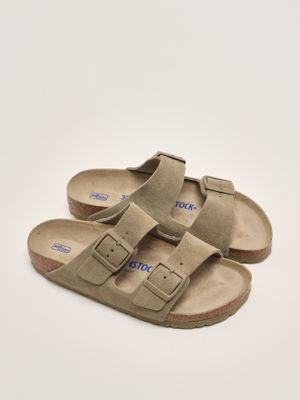 2. Sandalo donna Arizona SFB in suede Kaki Chiaro Birkenstock 1019088