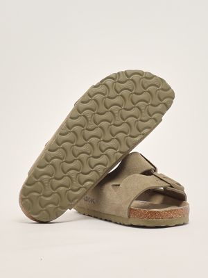 4. Sandalo donna Arizona SFB in suede Kaki Chiaro Birkenstock 1019088