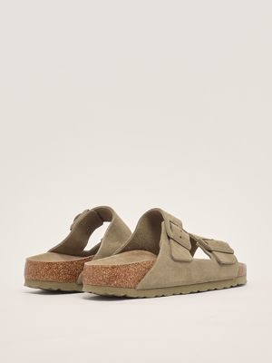 3. Sandalo donna Arizona SFB in suede Kaki Chiaro Birkenstock 1019088