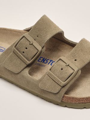 5. Sandalo donna Arizona SFB in suede Kaki Chiaro Birkenstock 1019088