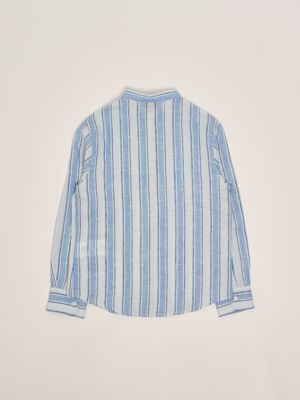 2. Chemise en lin pour garçon Bleu clair-Bleu Fay fw5p30z2957