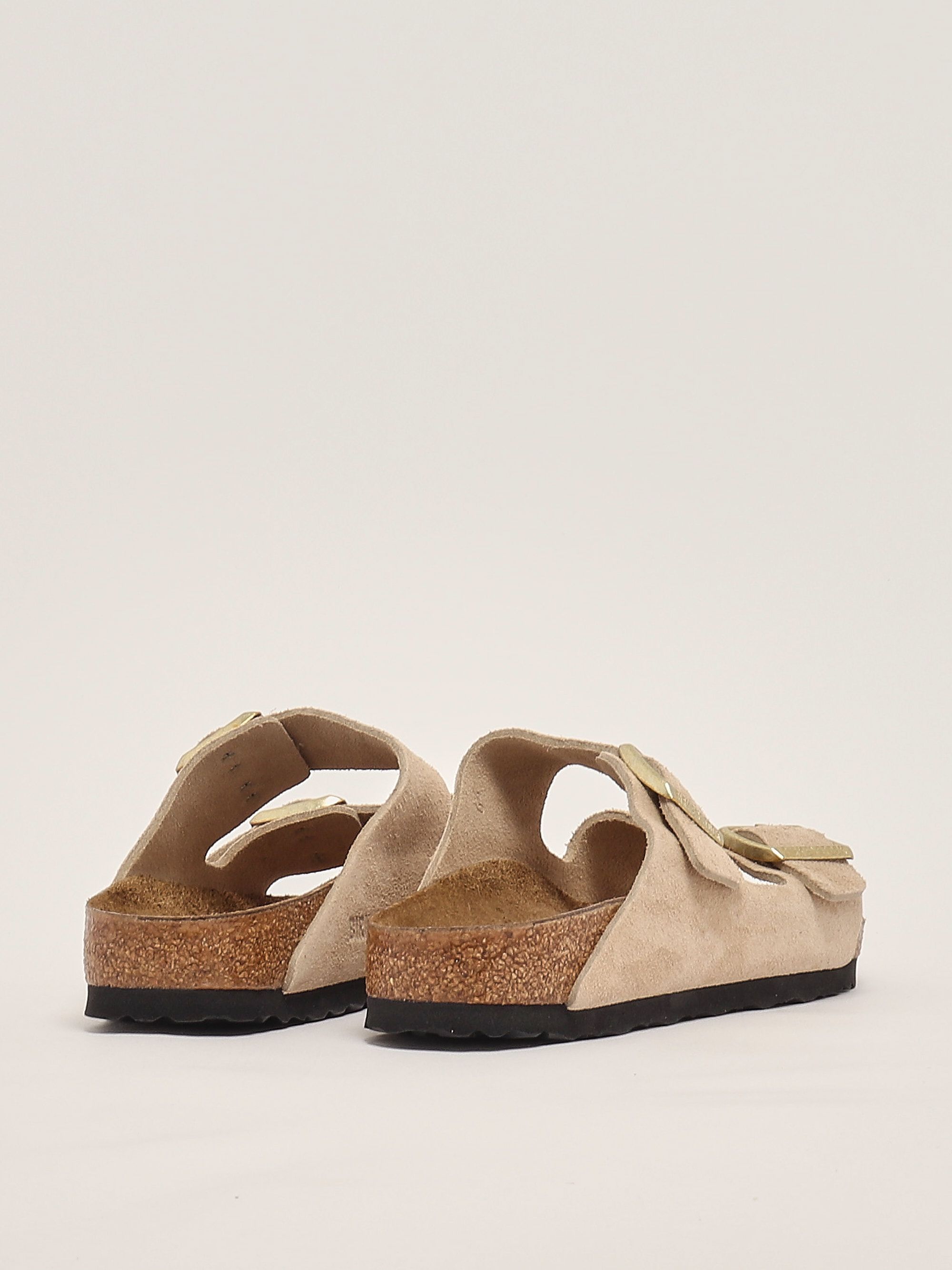 【SALE】SUEDE SANDALS Double Strap Sandal - Taupe - Suede Leather | Nepenthes New York