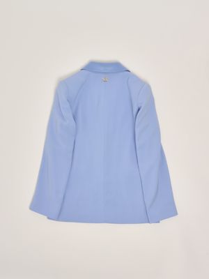 2. Blazer bambina in tessuto cady stretch Celeste Twinset 251gj2qna