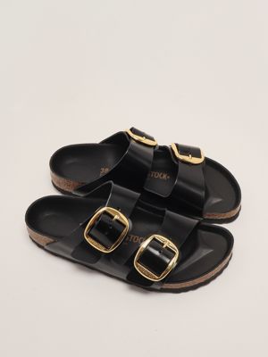 2. Arizona Big Buckle - sandales en cuir pour femmes Noir Birkenstock 1021476