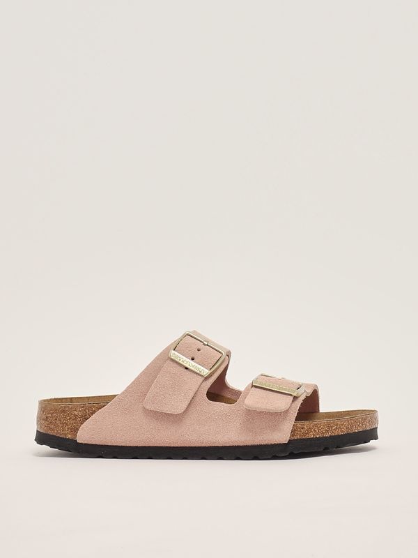 1. Sandalo donna Arizona in suede Rosa Cipria Birkenstock 1026170