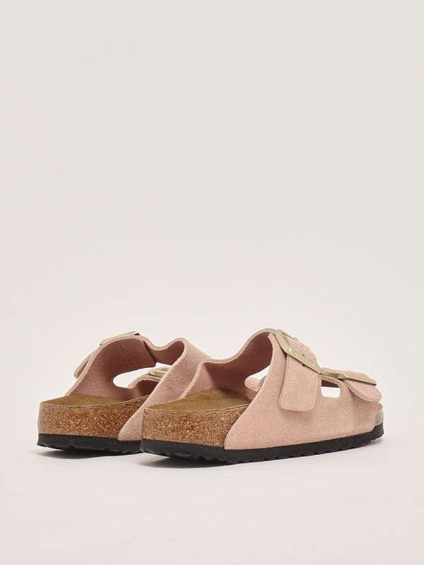 3. Arizona suede sandals for women Powder Pink Birkenstock 1026170