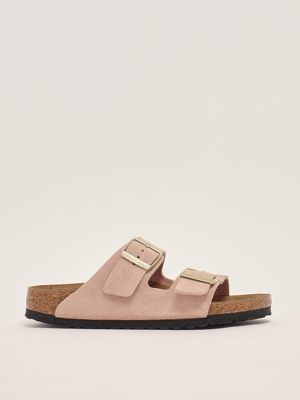 1. Sandalo donna Arizona in suede Rosa Cipria Birkenstock 1026170