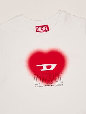 3. T-shirt en coton pour fille Blanc Diesel j022330catm