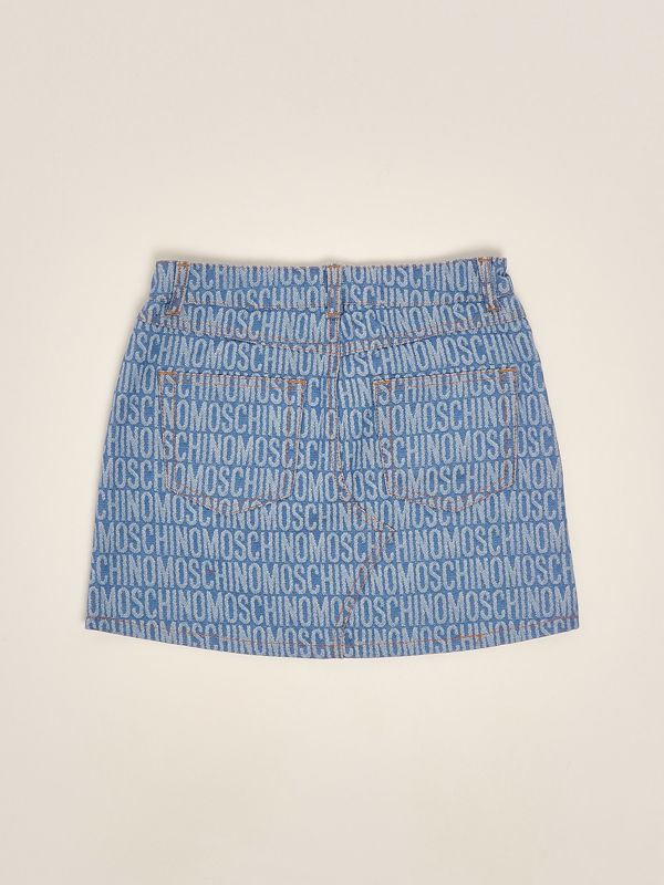 Gonna bambina in misto cotone hdj03ml0e28 Denim Medio