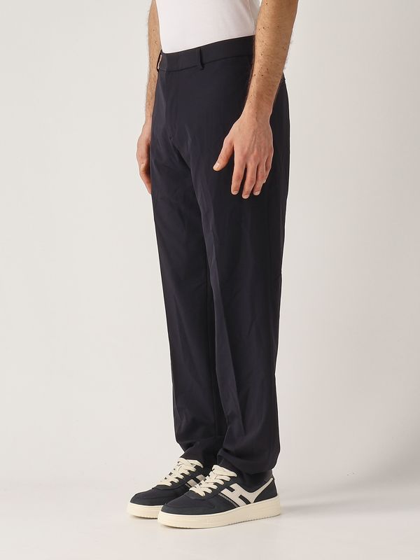 Emporio Armani Men's pants in technical fabric - Navy | Caposerio.com