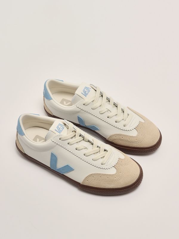 2. Volley women's sneakers in organic leather White-Blue Veja 2020505