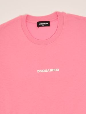 3. T-shirt en coton pour garçon Rose chargé Dsquared2 dq2823d004g